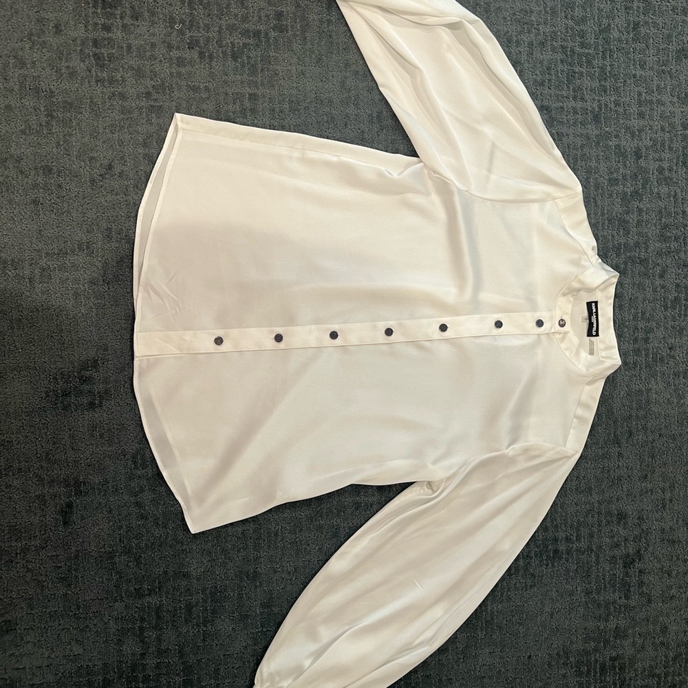 Karl Lagerfeld Ivory Button-Down Shirt